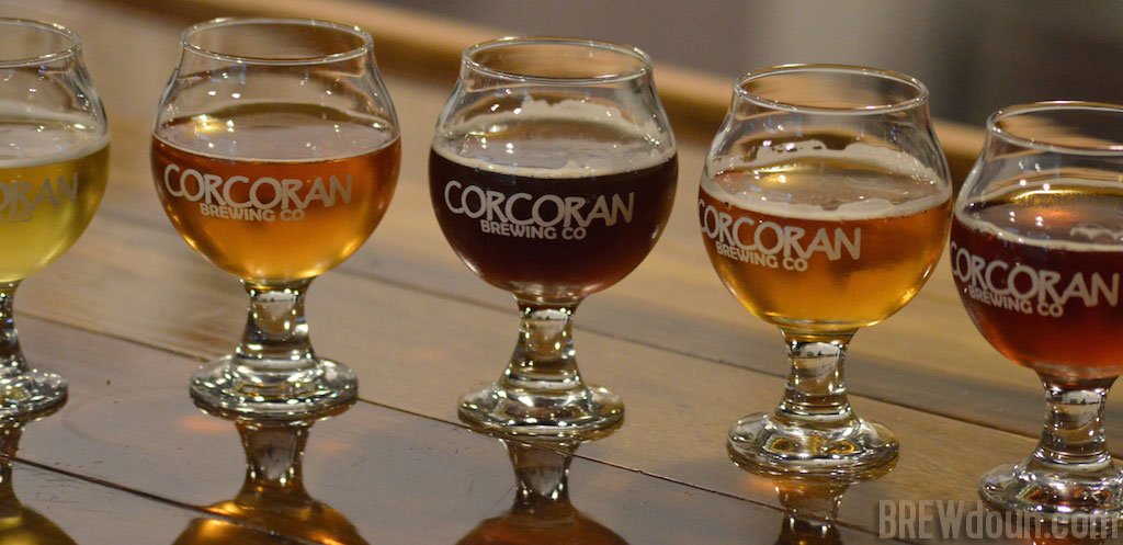 Corcoran Brewery Tasting Flight